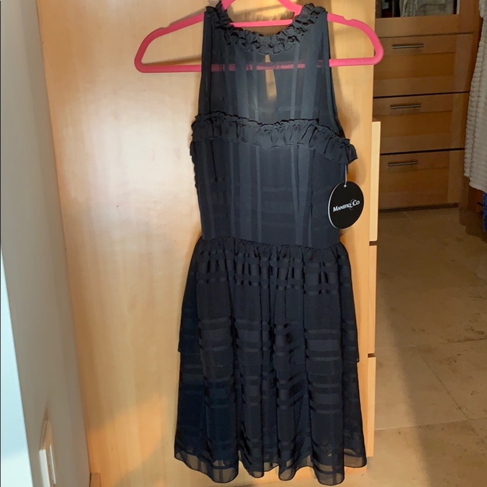 Black below the knee dress